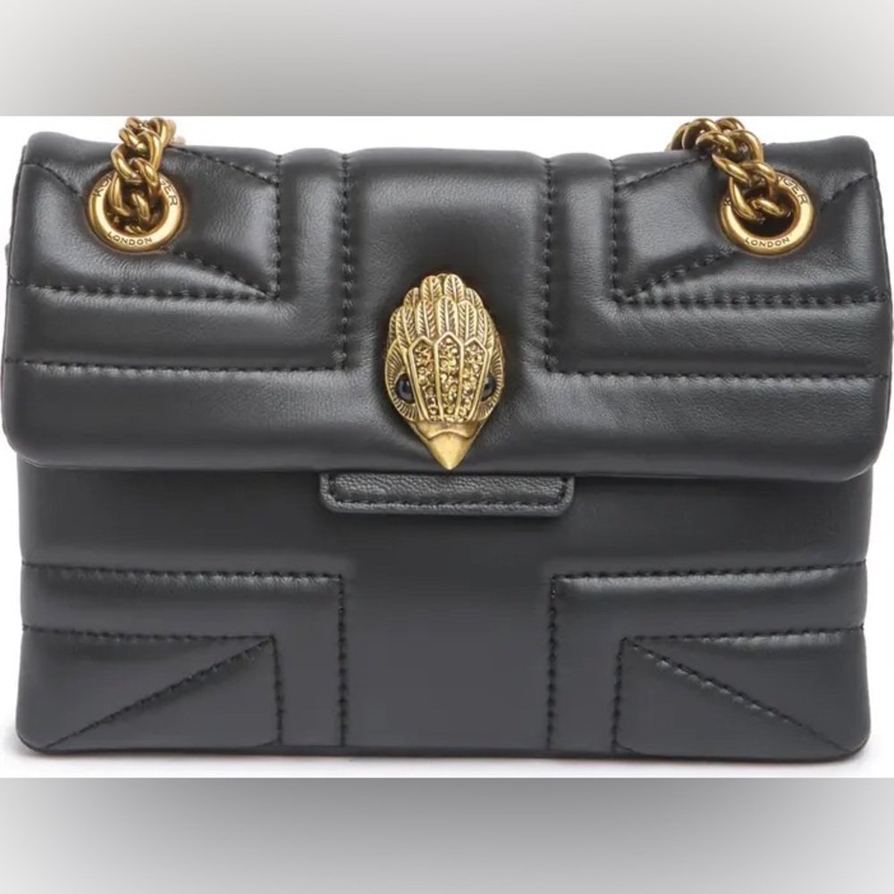 Kurt Geiger Black Leather Mini Kensington Crossbody Bag - Picture 4 of 6